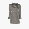 Batsheva Prairie Mini Dress In Silver