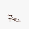 Neous Ankle Strap 80mm Leather Sandals In Brown
