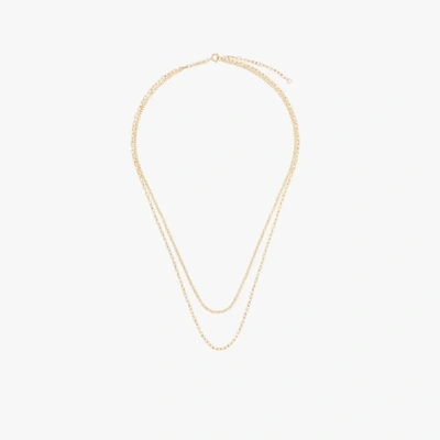 ZOË CHICCO 14K YELLOW GOLD DOUBLE CHAIN NECKLACE,2MCN114K15386215