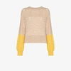 SEE BY CHLOÉ NEUTRALS COLOUR BLOCK WOOL SWEATER,CHS20AMP1960015566190