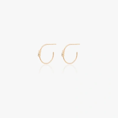 Zoë Chicco 14kt Yellow Gold Diamond Huggie Hoop Earrings