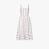 REFORMATION MANET FLORAL PRINT LINEN MIDI DRESS,1306438PPS15595554