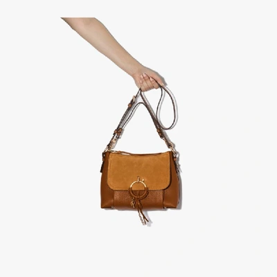 SEE BY CHLOÉ BROWN JOAN LEATHER SHOULDER BAG,S17US91033015278118