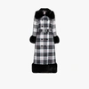 SHRIMPS BLACK RIVER DOUBLE-BREASTED CHECKED COAT,RIVERRICOCREAMMULTICHECK14SH15122449