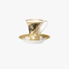 VERSACE MULTICOLOURED I LOVE BAROQUE PORCELAIN CUP AND SAUCER SET,193254036511474015483846