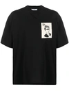 AMI ALEXANDRE MATTIUSSI WOVEN FACE T-SHIRT