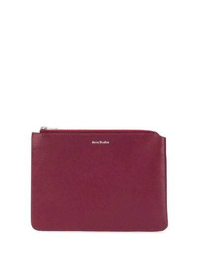Acne Studios Compact Document Holder In Red