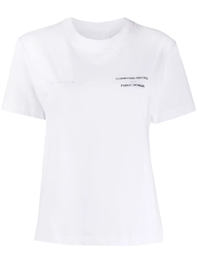 Soulland Commuters Trilogy Print T-shirt In White
