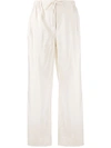 SOULLAND dressing gownRTA DRAWSTRING STRAIGHT-LEG TROUSERS