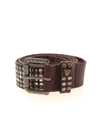 HTC ALL-OVER STUDS BELT IN BROWN