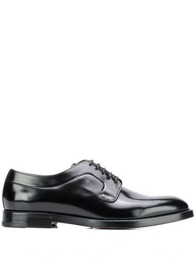 Dolce & Gabbana Brushed Derby Shoes In Black