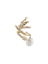 GIVENCHY EMBELLISHED GOLD-PLATED CUFF EARRING