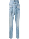 ATTICO HIGH-WAISTED SLIM-FIT JEANS