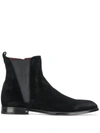 Dolce & Gabbana Black Suede Leather Mid Calf Men Boots Shoes In Black