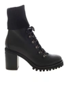 LE SILLA ST. MORITZ BLACK ANKLE BOOTS FEATURING HEEL