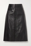 SAINT LAURENT LEATHER SKIRT