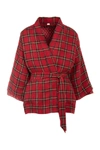 GUCCI GUCCI CHECKED KIMONO JACKET