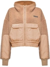 PINKO SHEARLING BOMBER JACKET