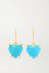 Irene Neuwirth Love 18-karat Gold Turquoise Earrings In Gold