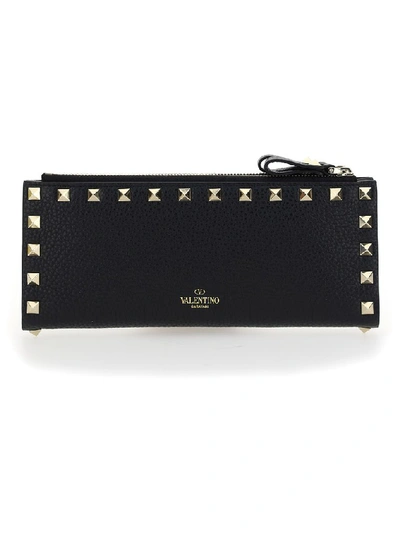 Valentino Garavani Rockstud Wallet In Black