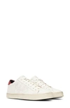 P448 John Leather & Suede Low-top Sneakers In Cream/ Red Leather