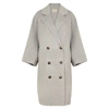 Loulou Studio Borneo Double-breasted Wool And Cashmere-blend Coat In Grey