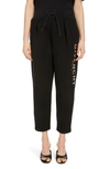 GIVENCHY PLEATED DÉGRADÉ LOGO CROP JOGGERS,BW50LQ3Z41