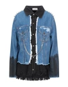 Faith Connexion Chain-embellished Panelled Denim Jacket In Blue