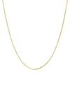 SAKS FIFTH AVENUE WOMEN'S 14K YELLOW GOLD SOLID BOX CHAIN NECKLACE,0400012812133