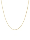 Saks Fifth Avenue Women's 14k Yellow Gold Solid Box Chain Necklace In Yellow