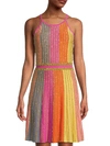 ALLISON NEW YORK METALLIC KNIT PANEL DRESS,0400012815207