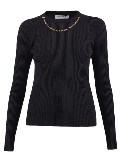 Givenchy Chain Insert Sweater In Black