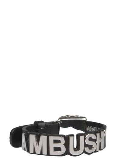 Ambush Logo Plaque Bracelet In Silver