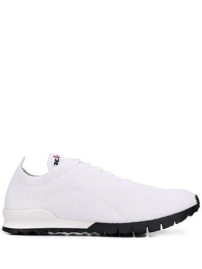 Kiton Men's White Synthetic Fibers Slip On Sneakers