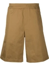 Neil Barrett Wide Leg Chino Shorts In Beige