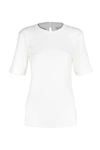 BRUNELLO CUCINELLI BRUNELLO CUCINELLI WOMEN'S WHITE COTTON T-SHIRT,MPTC8BI400C600 3XL