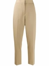 BURBERRY BURBERRY WOMEN'S BEIGE WOOL PANTS,4562675 12