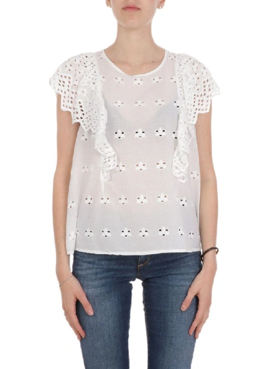 Aniye By Women's White Cotton T-shirt