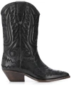 Isabel Marant Duerto Texan Ankle Boots In Nero