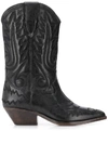 Isabel Marant Duerto Texan Ankle Boots In Black