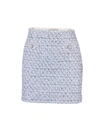 ALESSANDRA RICH ALESSANDRA RICH WOMEN'S LIGHT BLUE POLYESTER SKIRT,FAB20231761 38