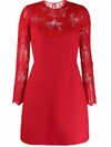 VALENTINO VALENTINO WOMEN'S RED SILK DRESS,SB3VA1H01CF157 40