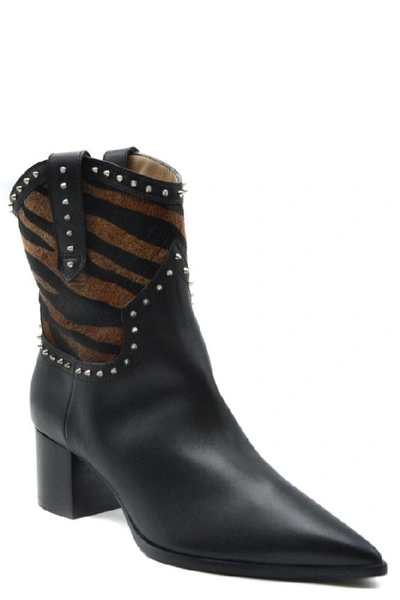 Alberto Gozzi Women's Black Leather Ankle Boots