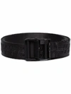 OFF-WHITE OFF-WHITE MEN'S BLACK POLYESTER BELT,OMRB012E20FAB0011010 UNI