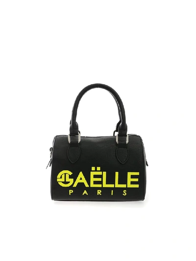 Gaelle Paris Contrasting Logo Handbag In Black