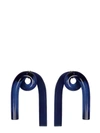 Colville Twisted Tube Earrings In Blue