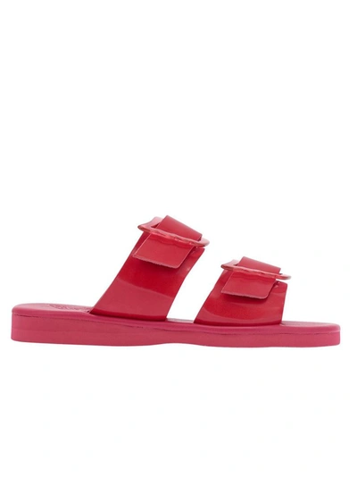 Ancient Greek Sandals Women's Fuchsia Leather Sandals