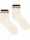 GUCCI GUCCI MEN'S WHITE COTTON SOCKS,6040404GA559266 M