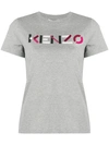 KENZO KENZO WOMEN'S GREY COTTON T-SHIRT,FA62TS8404SJ94 S