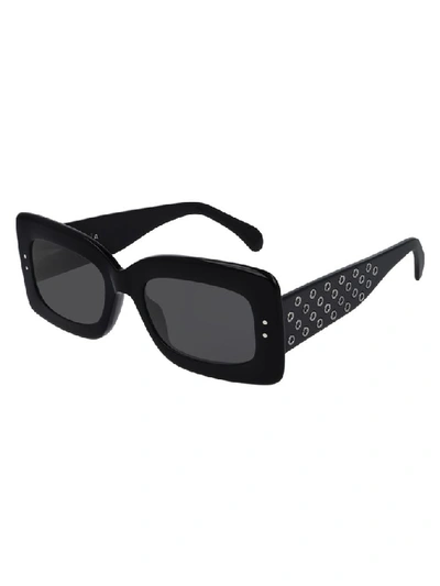 Alaïa Women's Black Metal Sunglasses